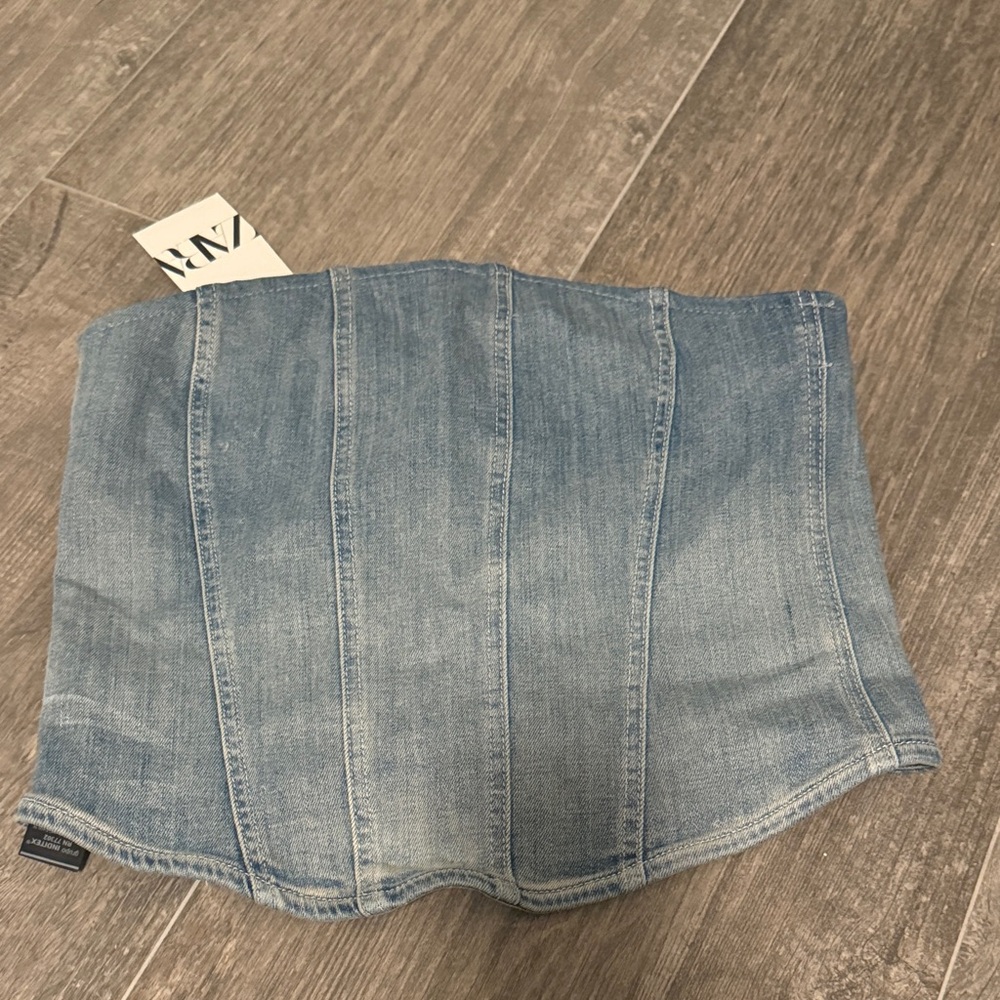 Denim Blue Women's Corrset top